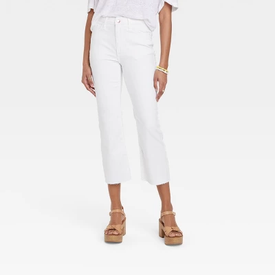 Women's High-Rise Bootcut Jeans - Universal Thread™ White - Image 7
