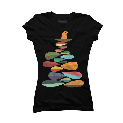 Junior's Design By Humans Wild Bird Nest By Radiomode T-Shirt - Image 2