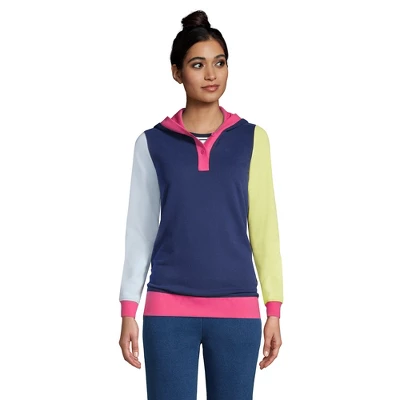 Lands' End Women's Long Sleeve Serious Sweats Button Hoodie - Image 3