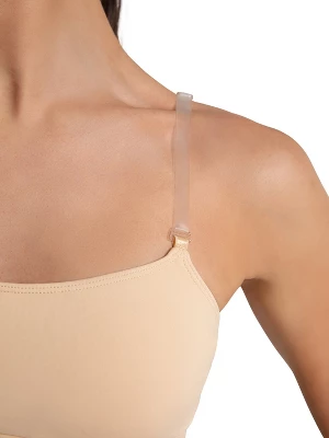 Capezio Beige Women's Camisole Bra With BraTek, Small
