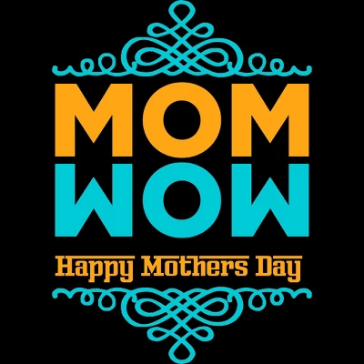 Junior's Design By Humans Happy Mother's Day Mom Wow By Tmsarts T-Shirt