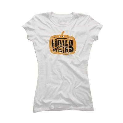 Junior's Design By Humans Halloween Halloweird By Spindriftdesigns T-Shirt - Image 8