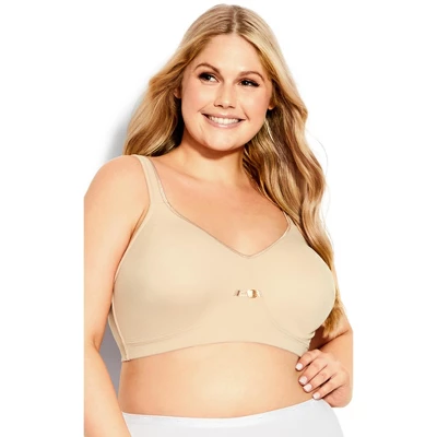 Women's Plus Size Soft Caress Bra - Beige | AVENUE - Image 8