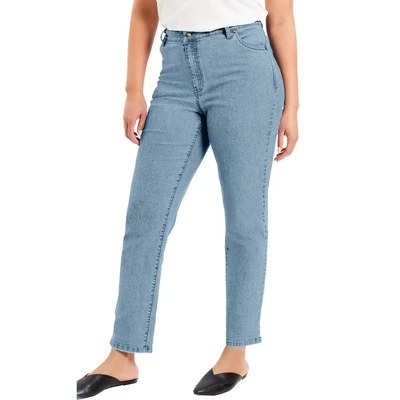 June + Vie By Roaman's Women’s Plus Size June Fit Straight-Leg Jeans - Image 8