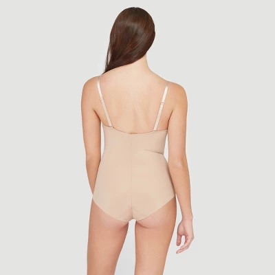ASSETS By SPANX Women's Flawless Finish Shaping Micro Low Back Cupped Bodysuit Shapewear - Image 2
