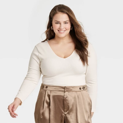 Women's Long Sleeve Slim Fit Reversible Seamless T-Shirt - A New Day™ - Image 5