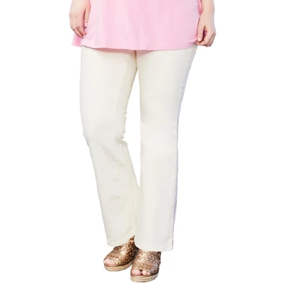 June + Vie By Roaman's Women’s Plus Size Curvie Fit Bootcut Jeans - Image 9