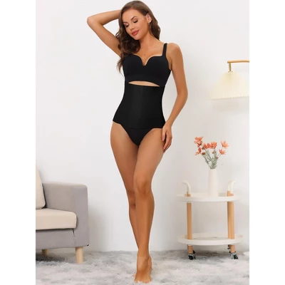 Allegra K Women's 3 Hooks Waist Workout Tummy Control Shapewear For Weight Loss - Image 3