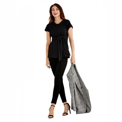 Tie Front Textured Maternity Top | A Pea In The Pod - Image 6