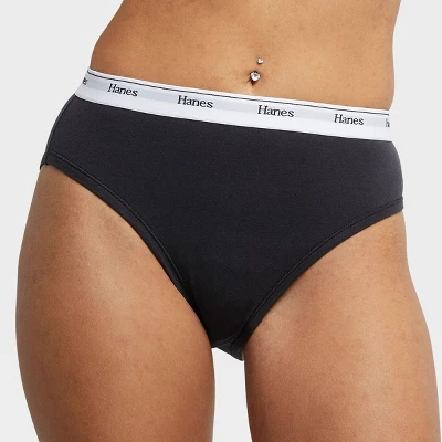 Hanes Originals Women's 6pk Original Hi-Cut Briefs - Colors May Vary - Image 2