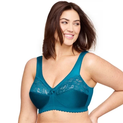 Glamorise Womens MagicLift Original Support Wirefree Bra 1000 Dark Teal - Image 2