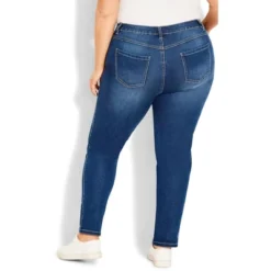 Women's Plus Size Butter Denim Skinny Jean Mid Wash - Petite | AVENUE