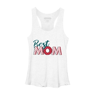 Women's Design By Humans Best Mom Heart Pattern By Semir Racerback Tank Top - Image 2