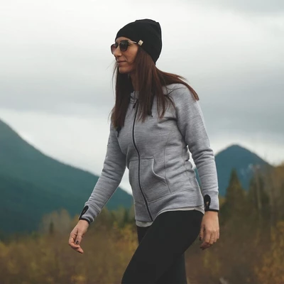 Minus33 Merino Wool Expedition - Women's Brushed Wool Hoodie Kodiak Fleece - Image 4