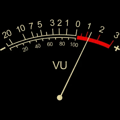 Junior's Design By Humans VU Meter Vintage Analog By Clickbong T-Shirt