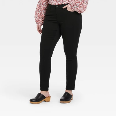 Women's Mid-Rise Curvy Fit Skinny Jeans - Universal Thread™ - Image 3