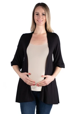 Elbow Length Maternity Cardigan - Image 4