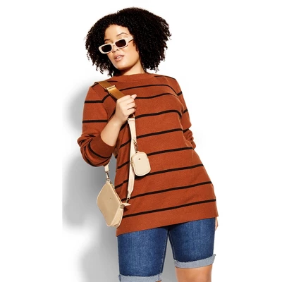 Women's Plus Size Olivia Jumper - Toffee | CITY CHIC - Image 6