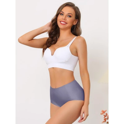 Allegra K Women's Tummy Control Unlined High-Waisted Breathable Hipster Underwear - Image 3