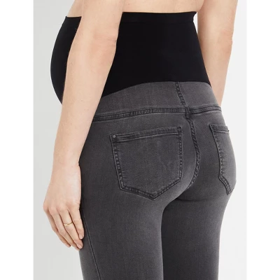 Indigo Blue Secret Fit Belly Skinny Maternity Ankle Jeggings | Motherhood Maternity - Image 5