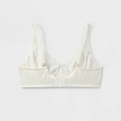 Women's Lace Unlined Bra - Auden™ White