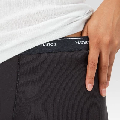 Hanes Women's 4pk Originals Boxer Briefs - White/Red/Black - Image 5