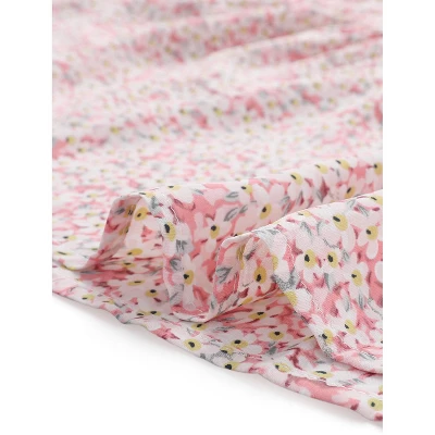 Agnes Orinda Women's Plus Size Babydoll 3/4 Sleeve Floral Flowy Blouse - Image 5