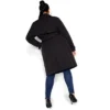Women's Plus Size Utility Trench - Black | CITY CHIC