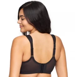 Glamorise Womens MagicLift Seamless T-Shirt Wirefree Bra 1080 Black