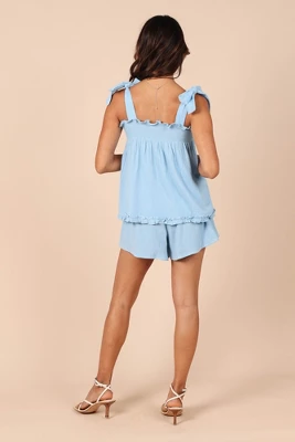 Petal And Pup Womens Karlee Tie Shoulder Smock Top