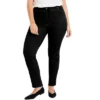 June + Vie By Roaman's Women’s Plus Size Curvie Fit Straight-Leg Jeans