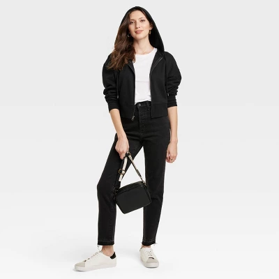 Women's Cropped Zip-Up Sweatshirt - Universal Thread™ - Image 2