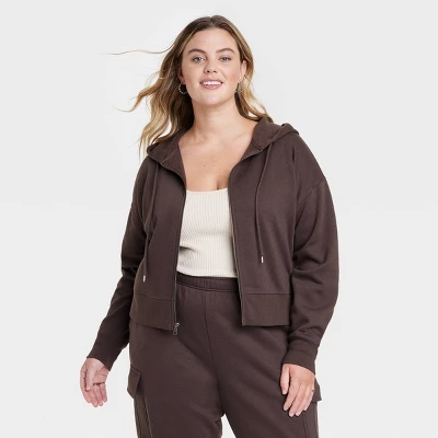 Women's Cropped Zip-Up Sweatshirt - Universal Thread™ - Image 4