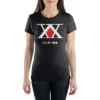 Womens Hunter X Hunter Anime Cartoon Black Graphic Tee