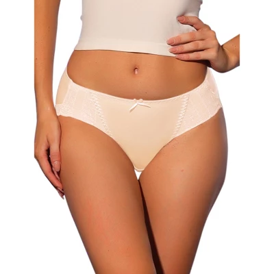 Allegra K Women's Satin Mid-Rised Comfortable Lace Trim Breathable Briefs - Image 9