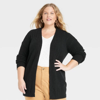 Women's Cable Pointelle Cardigan - Knox Rose™ - Image 3