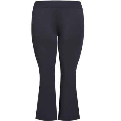Women's Plus Size Pima Bootleg Legging Navy - Average | AVE LEISURE - Image 2