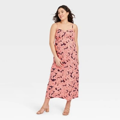 Sleeveless Tie-Back Woven Maxi Maternity Dress - Isabel Maternity By Ingrid & Isabel™ Floral - Image 4