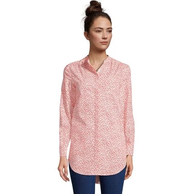 Lands' End Women's Cotton A-Line Long Sleeve Tunic Top - Image 8