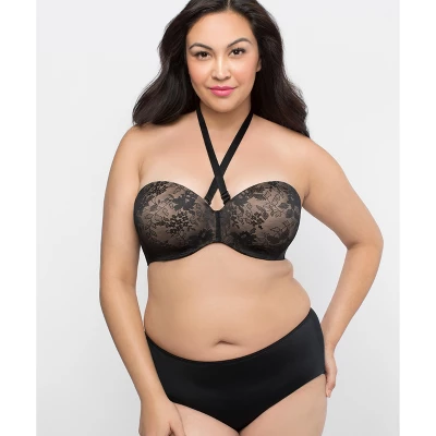 Curvy Couture Strapless Sensation Multi-way Push Up Bra - Image 8