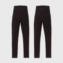 Knit 2pk Bundle Maternity Leggings - Isabel Maternity By Ingrid & Isabel™ Black