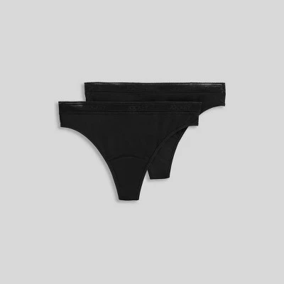 Jockey Generation™ Women's 2pk Worry Proof Light Absorbency Period Panty Thong - Image 2