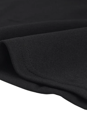 Allegra K Women's Sheer Mesh Panel Long Sleeve Fit And Flare Mini A-Line Dresses - Image 3