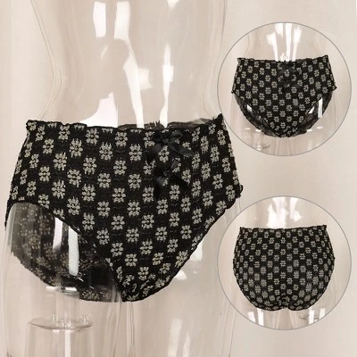 Agnes Orinda Women's Cute Floral Lace Brief Stretchy Cheeky Underwear