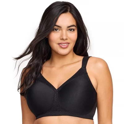 Glamorise Womens MagicLift Seamless T-Shirt Wirefree Bra 1080 Black - Image 5
