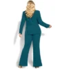 Women's Plus Size Tuxe Luxe Jacket - Jade| CITY CHIC