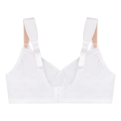 Glamorise Womens MagicLift Seamless T-Shirt Wirefree Bra 1080 White - Image 4