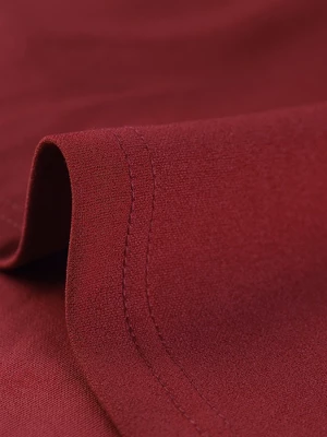 Allegra K Women's Ruffle Peplum Top Elegant Long Sleeve Self Tie Waist Work Blouse Shirt - Image 3