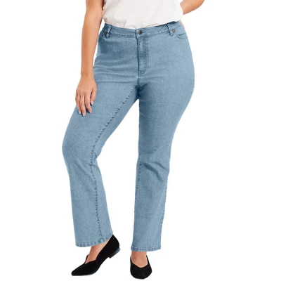 June + Vie By Roaman's Women’s Plus Size Curvie Fit Bootcut Jeans - Image 8