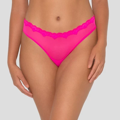 Smart & Sexy Lace Trim Thong Panty 4-Pack - Image 2